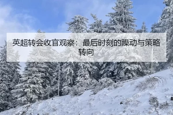 英超转会收官观察：最后时刻的躁动与策略转向